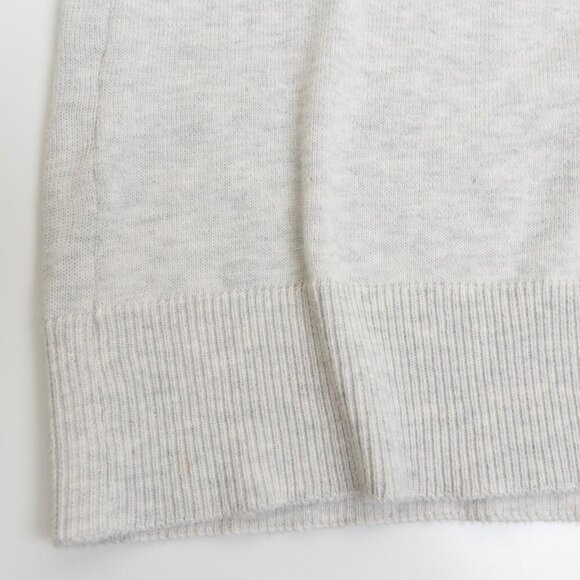 Horst Italian Cotton Cardigan Sweater Gray Navy Trim Mens Medium NEW - Picture 8 of 12